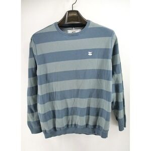 Jetty Sweatshirt Mens Size Medium Green Blue Pullover Colorblock